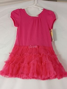 NWT Cherokee Girls' Pink Ruffle Tutu Dress Size 2T Summer